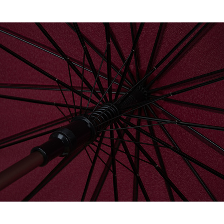 Czerwony, elegancki parasol rządowy - Peterson