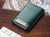 Portfel GOBI wykonany z miękkiej skóry Italia zielony