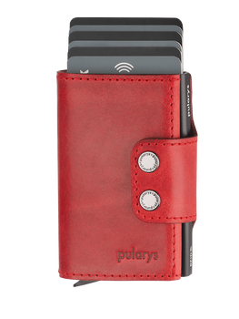 Portfel DOPPIO wykonany ze skóry Nomad czerwony