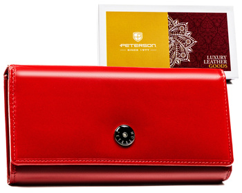 Portfel damski skórzany Peterson z RFID - Elegancja w codziennym stylu