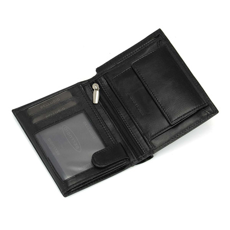 Duży portfel portfel męski skórzany Bellugio - czekoladowy brąz