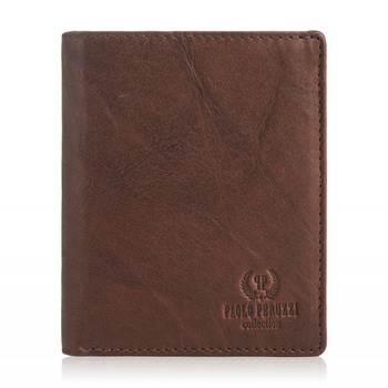 Portfel męski skóra naturalna RFID Paolo Peruzzi IN-33-BR
