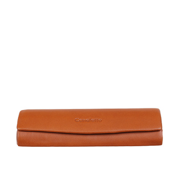 Etui skórzane Canaletto camel – elegancja i ochrona dla okularów