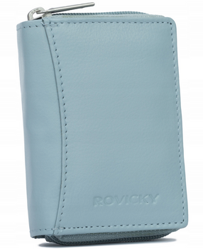 Pionowy, damski portfel ze skóry naturalnej - Rovicky