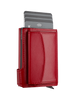 Portfel SOLO Max wykonany z miękkiej w dotyku skóry Italia czerwony