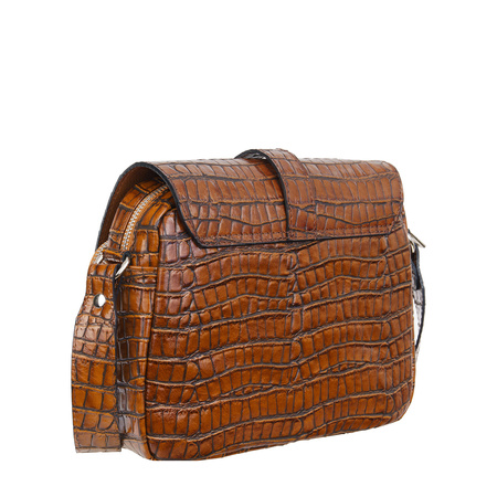 Listonoszka skórzana Canaletto z krokodylim wzorem - elegancja i styl