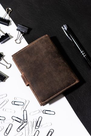 Duży portfel męski z bydlęcej skóry naturalnej - Buffalo Wild