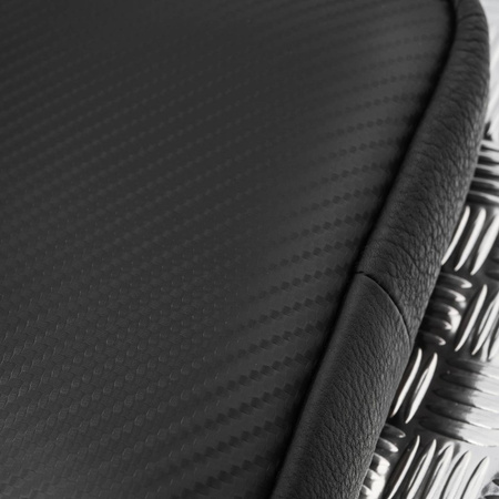 Saszetka męska skórzana na ramię z toczeniem typu carbon czarna Paolo Peruzzi AL-19-BL