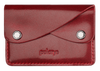 Portfel RETRO wykonany z roślinnie garbowanej skóry Nomad czerwony