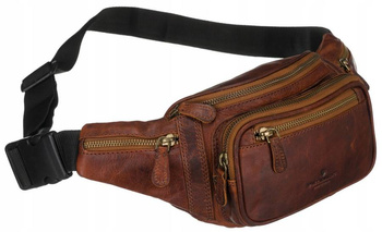 Skórzana saszetka męska - Peterson