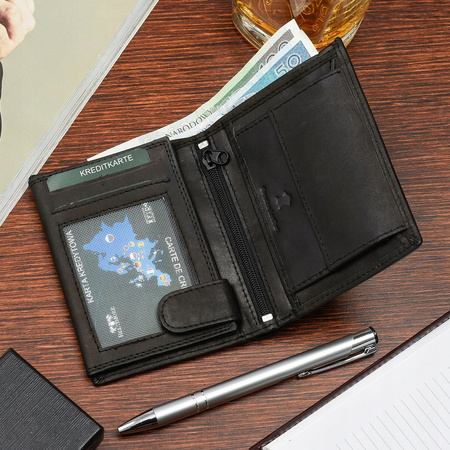 Zestaw męski skóra portfel pion szelki Beltimore