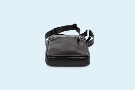 Skórzana listonoszka męska - Nonconformist Messenger small bag black