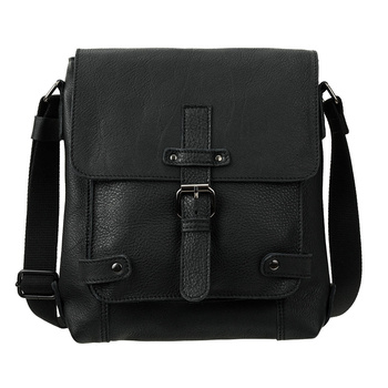 Męska torba na ramię Canaletto - miękka skóra licowa i niklowane detale TM253