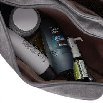 Materiałowa kosmetyczka DAVID szary