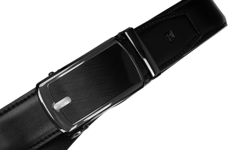 Męski pasek biznesowy z elegancką klamrą automatyczną — Peterson 115