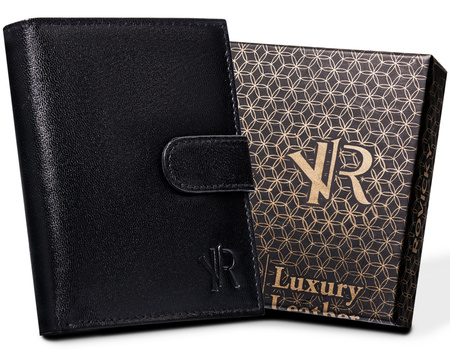 Portfel męski skórzany z zatrzaskiem Rovicky - elegancja i funkcjonalność