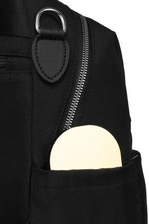 Plecak damski Peterson z wieloma kieszeniami w eleganckim czarnym kolorze