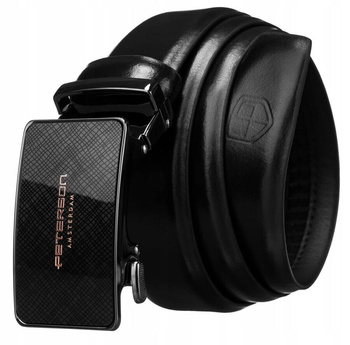 Skórzany pasek męski z klamrą automatyczną - Peterson 95