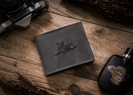 Portfel męski skórzany Always Wild w czerni - duży, casualowy