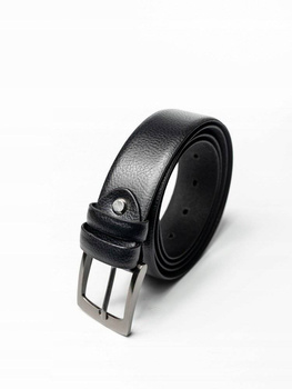 Elegancki pasek męski ze skóry naturalnej o wyrazistej fakturze - Rovicky 110