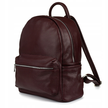 Włoski Plecak Skórzany A4 damski miękka SKÓRA