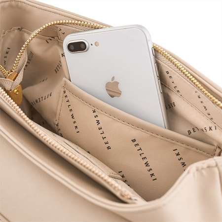 Elegancka torebka na ramię MILEY bezowy