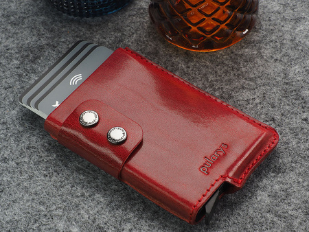 Portfel FUNKY wykonany ze skóry Nomad czerwony