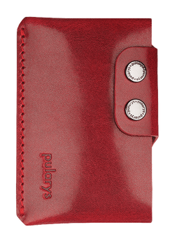 Portfel HOBBY wykonany ze skory Nomad czerwony
