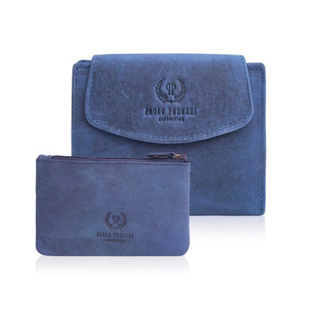 Zestaw prezentowy ZUP-40-DB portfel damski skórzany T-12 etui T-51