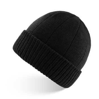 Czapka beanie męska zimowa Paolo Peruzzi BR-03-BL czarna