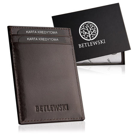 Etui na karty CLASSIC brazowy