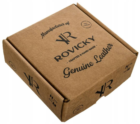 Skórzany, szeroki pasek męski - Rovicky 100