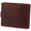 Skórzany portfel męski z systemem RFID Bellugio - koniakowy