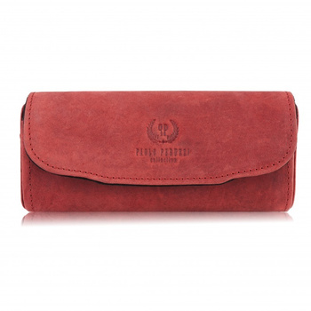 Etui na okulary piórnik pokrowiec skórzany vintage Paolo Peruzzi T-83-HR