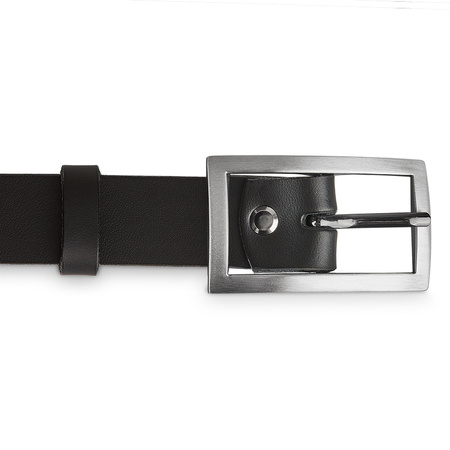 Skórzany pasek damski SILVA czarny 85-100-cm