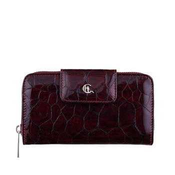 Portfel damski Canaletto z bordowej skóry - Elegancja i Bezpieczeństwo