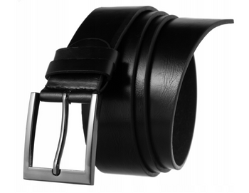 Szeroki pasek męski ze skóry ekologicznej - Cavaldi 110