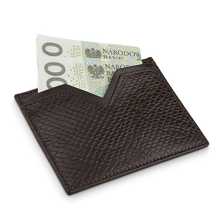 Etui na karty BIZNES ciemny-braz