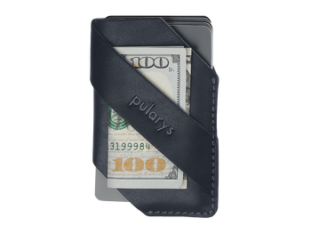 Portfel NAMIB wykonany z roślinnie garbowanej skóry Nomad granatowy