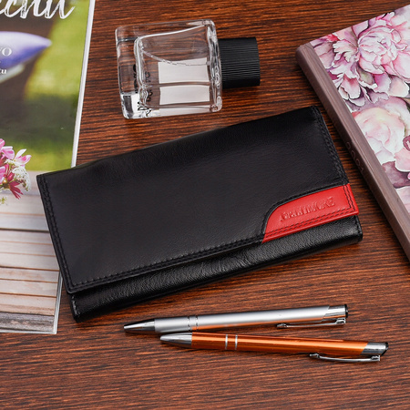 Damski skórzany portfel duży RFiD BELTIMORE