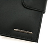 Portfel męski skórzany zapinany Bellugio - czarny