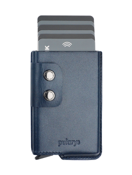 Portfel FUNKY wykonany ze skóry Italia granatowy