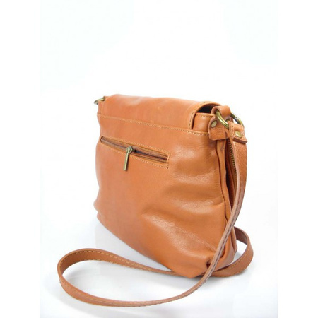 Torebka skórzana listonoszka A5 Vera Pelle camel VP1017C