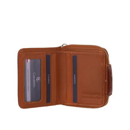 Portfel skórzany Canaletto - elegancja z naturalnej skóry licowej RFID