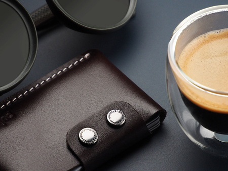 Portfel HOBBY wykonany ze skóry Italia brązowy