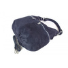 Klasyczny worek na ramię ,zamki suwaki XL A4  Shopper bag zamsz naturalny  granatowy W345BS