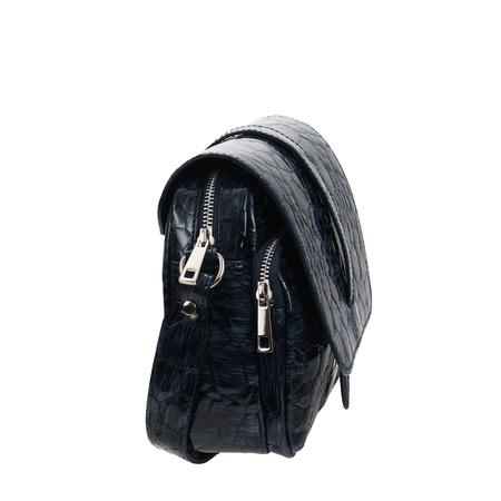 Torebka listonoszka Canaletto w granatowym wzorze kamieni