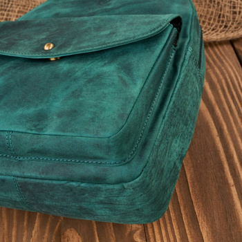 Plecak damski skórzany zielony vintage Paolo Peruzzi T-18-HGR