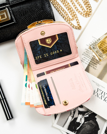 Portfel damski kwiatowy z ekologicznej skóry - Peterson