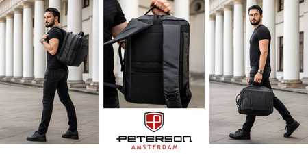 Plecak biznesowy podróżny Peterson - elegancja i funkcjonalność w jednym